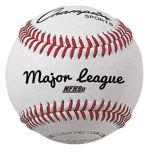 Perfectpitch 3 in. Major League Baseball, White and Red - Pack of 12, 12PK PE51463 - main